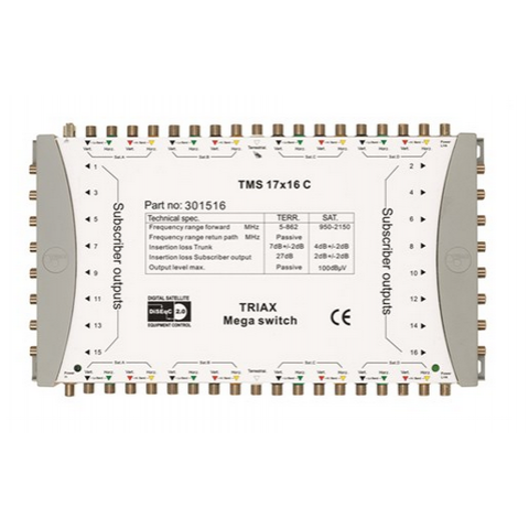 Triax TMS 17x16 C multikapcsoló 